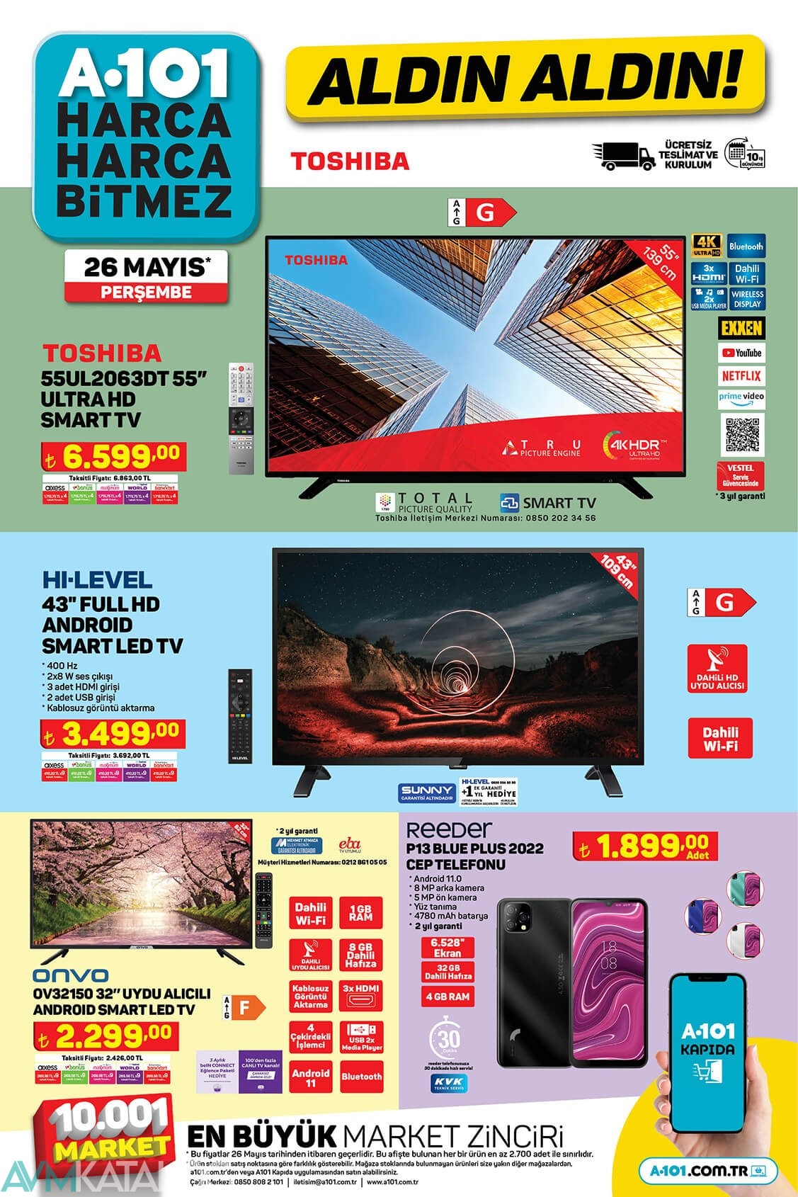 A101 26 Mayıs 2022 Kataloğu Aktüel Ürünleri