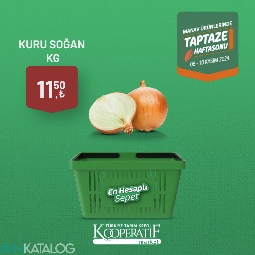 Tarım Kredi Kooperatif Market 8 Kasım Manav Kataloğu